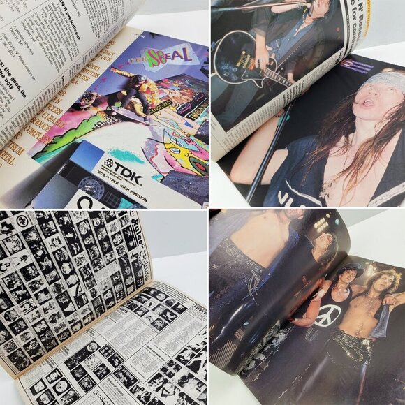 Circus Magazine Guns n' Roses Vintage May 1989 Slash Poster Old Stock Unread - Picture 5 of 12